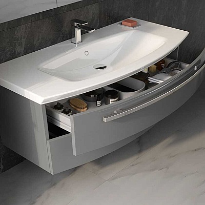 Orka Urla Banyo Dolabı Takımı 90 cm Gri - 2