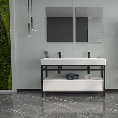 Orka Vegas Banyo Dolabı Takımı 120 cm Beyaz - ORKA BANYO