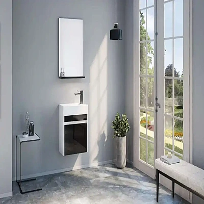 Orka Yedisu Banyo Dolabı Takımı 45 cm Siyah - 2