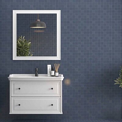 Shower Art Deco Banyo Dolabı 100cm Beyaz - SHOWER