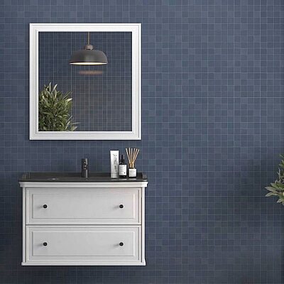 Shower Art Deco Banyo Dolabı 80cm Beyaz - SHOWER