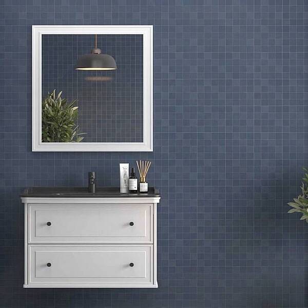 Shower Art Deco Banyo Dolabı 80cm Beyaz - 1