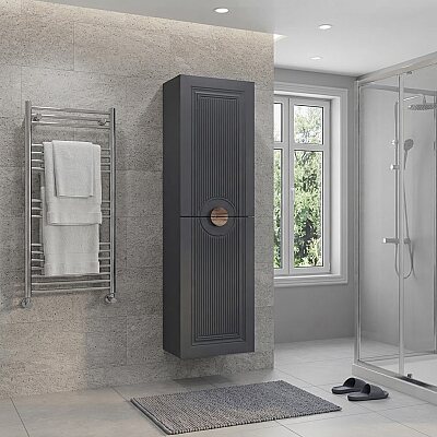 Shower Arte Boy Dolabı 40cm Antrasit Gri - SHOWER