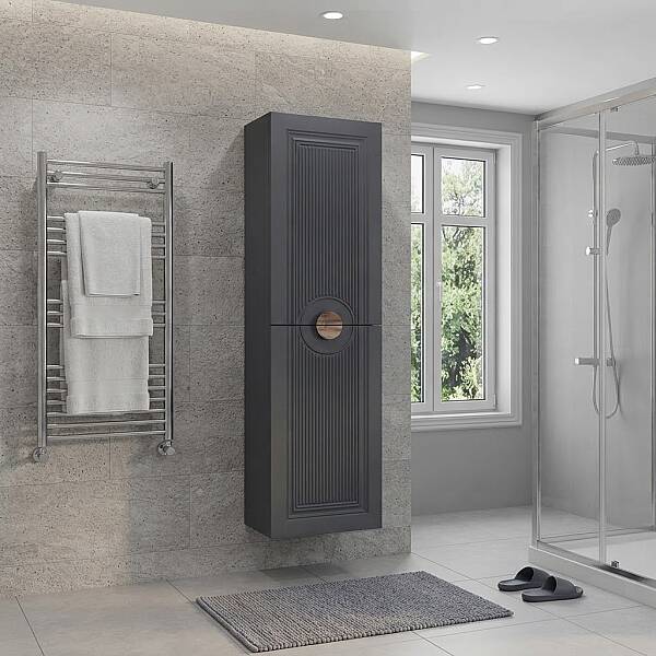 Shower Arte Boy Dolabı 40cm Antrasit Gri - 1