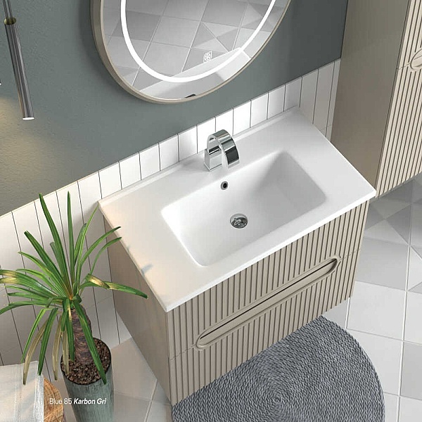 Shower Blue Banyo Dolabı 85cm Sahra - 1