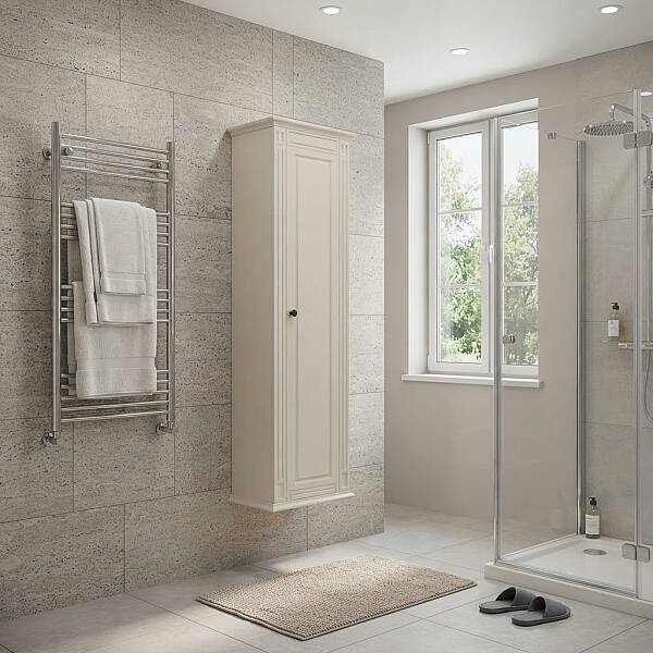 Shower Cristal Boy Dolabı 39cm Açık Gri - 1