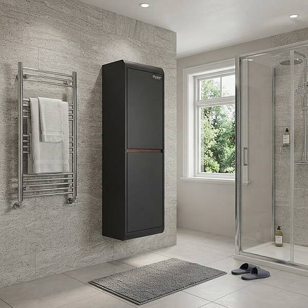 Shower Grande Boy Dolabı 40cm Antrasit Gri - 1
