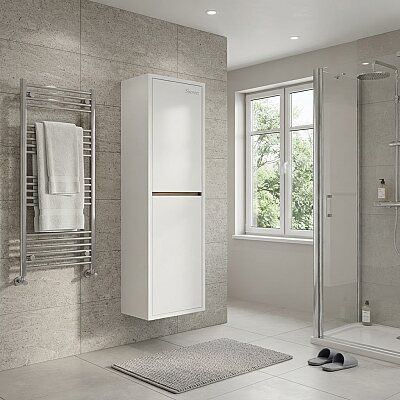Shower Grande Boy Dolabı 40cm Beyaz-Hazar - SHOWER