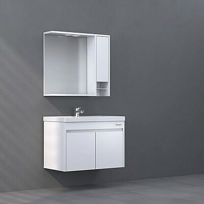Shower Hazar Banyo Dolabı 80cm Beyaz - SHOWER
