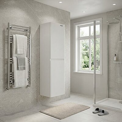 Shower Hazar Boy Dolabı 40cm Beyaz - SHOWER