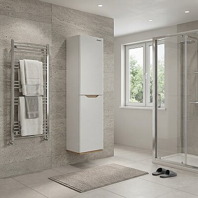 Shower Lenon Boy Dolabı 40cm Beyaz-Legnano - SHOWER