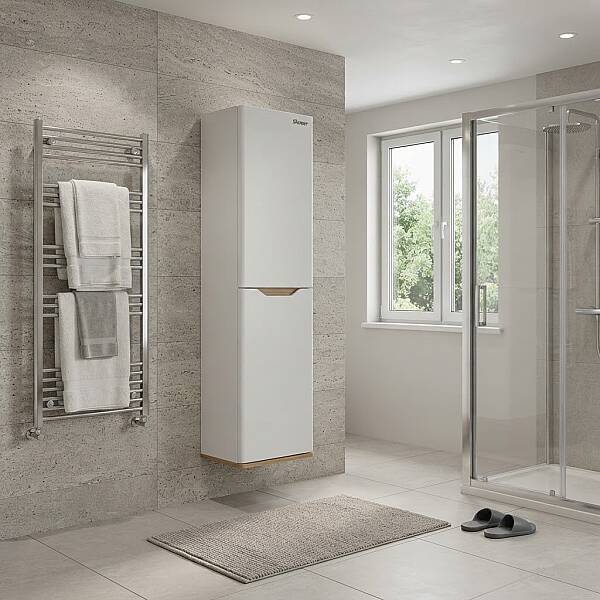 Shower Lenon Boy Dolabı 40cm Beyaz-Legnano - 1