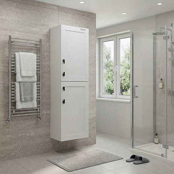 Shower Lexa Boy Dolabı 40cm Beyaz - 1