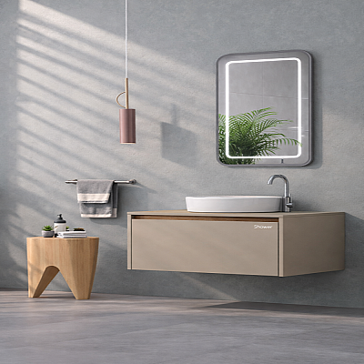 Shower Line Banyo Dolabı 80cm Sahra - SHOWER