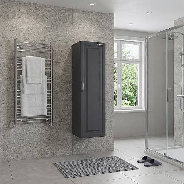 Shower Loren Boy Dolabı 30cm Antrasit Gri - 1