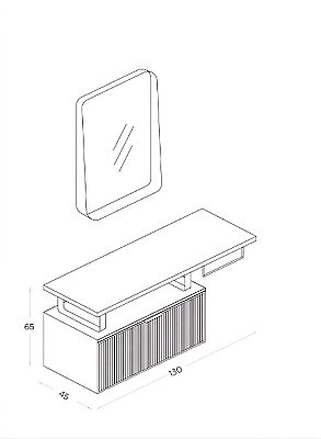 Shower Prestij Banyo Dolabı 130cm Siyah - 3