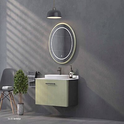 Shower Sıla Banyo Dolabı 85cm Sardunya - SHOWER