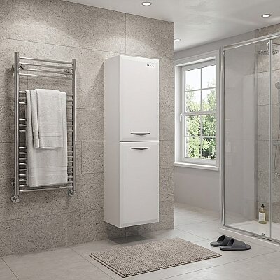 Shower Truva Boy Dolabı 40cm Beyaz - SHOWER