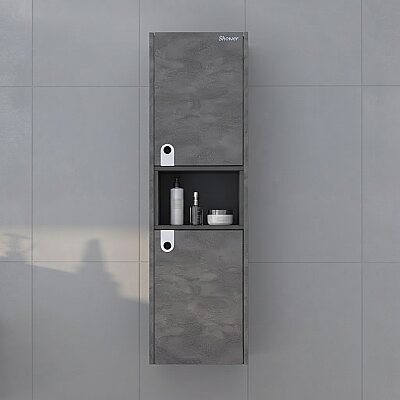 Shower Zaria Boy Dolabı 40cm İrony-Siyah - 2