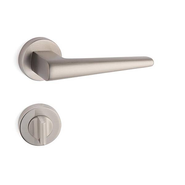 System Butto Kapı Kolu HA169RO12 NB - WC Rozet RO12W NB Saten - 1