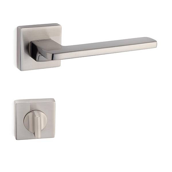 System Gıada Kapı Kolu HA110RO11 NB - WC Rozet RO11W NB Nikel Saten - 1