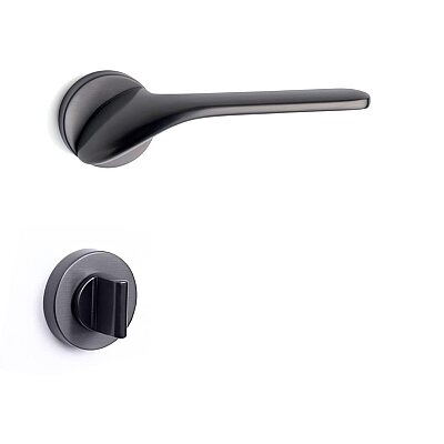System Palma Kapı Kolu HA154RO12 BBN - WC Rozet RO12W BBN Füme