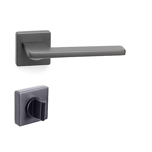 System Sarp Kapı Kolu HA209RO11 BBN - WC Rozet RO11W BBN Füme - 1