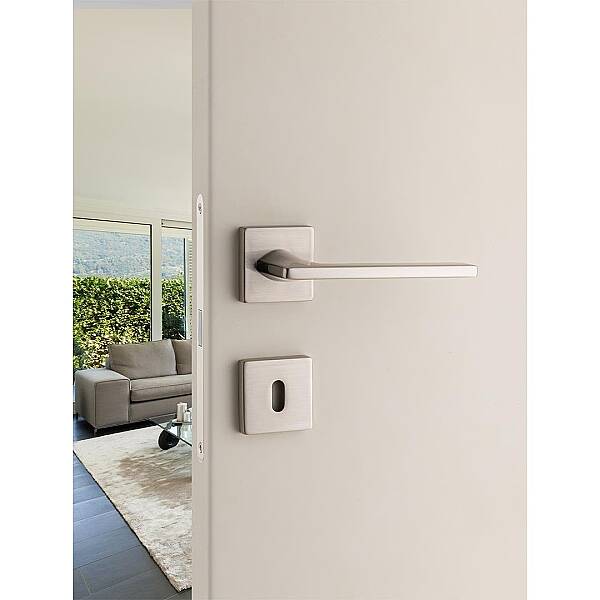 System Slım Kapı Kolu HA208RO11 NB - Oda Rozet RO11N NB Saten - 1