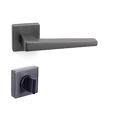 System Vısıon Kapı Kolu HA207RO11 BBN - WC Rozet RO11W Füme