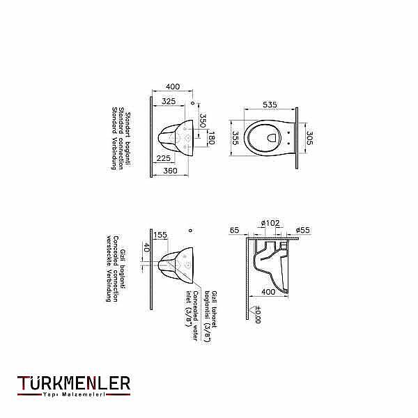 VitrA S20 Round Asma Klozet 5959L003-0850 - 2