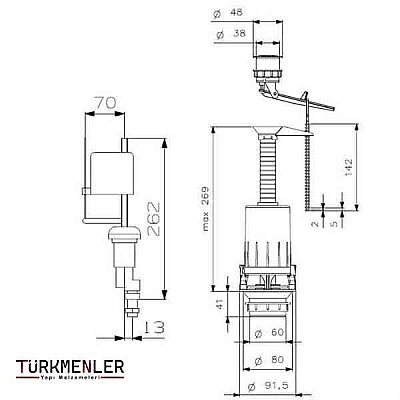 VitrA İç Takım Altan Giriş 6L (SI-SI) 330B1212 - 2