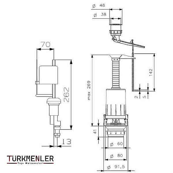 VitrA İç Takım Altan Giriş 6L (SI-SI) 330B1212 - 2