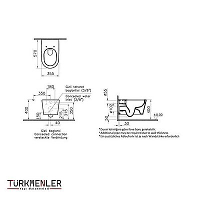 VitrA Nest Rim-ex Asma Klozet 5176B003-0559 - 2