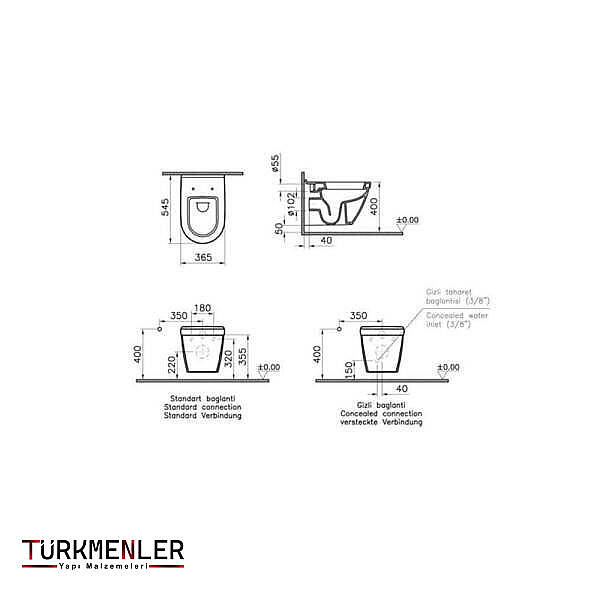 VitrA S50 Asma Klozet 5618L003-0850 - 2