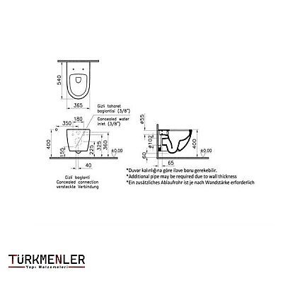 VitrA Sento Rim-ex Asma Klozet 7748B003-0559 - 2