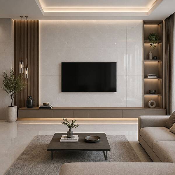 Yurtbay Seramik Feel Beyaz Polished Rek. (60x120cm) - 1