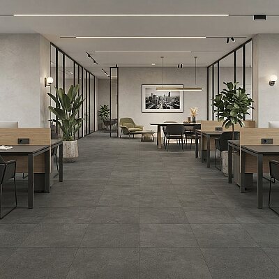 Yurtbay Seramik Lupus Antrasit Mat Sırlı Granit (45x45cm) - YURTBAY SERAMİK