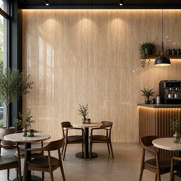 Yurtbay Seramik Travertino Roma Kum Polished Rek. Por. (60x120cm) - 1