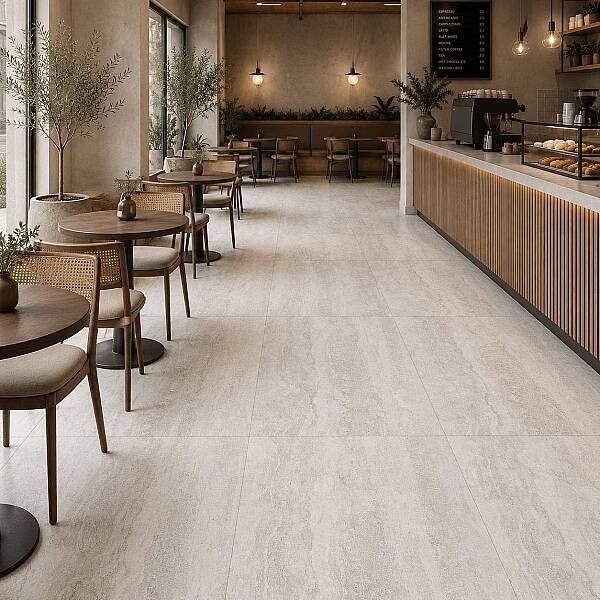 Yurtbay Seramik Travertino Roma Mat Bianco Rek. (60x120cm) - 1